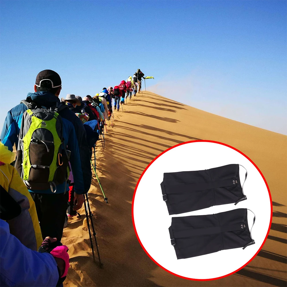 

Xl Black Durable Low Gaiters Snow Ankle Waterproof Sand Prevention Foot Covers for Outdoor Hiking Camping Adult Gaiters