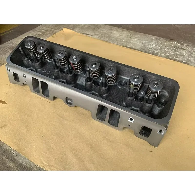 رأس الأسطوانة GM350 5.7L SBC رأس الأسطوانة لـ 1996 وما فوق GM350 VORTEC 906 062 لـ CHEVY GM350 12558060 12529093 حديد الزهر V8 #3