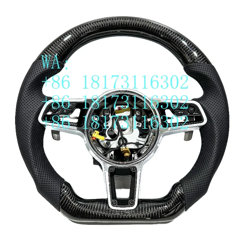 

Factory Discounts Fast Delivery Customizable Cayenne GT Cayman Panamera 718 981 911 Sports Carbon Fiber Leather Steering