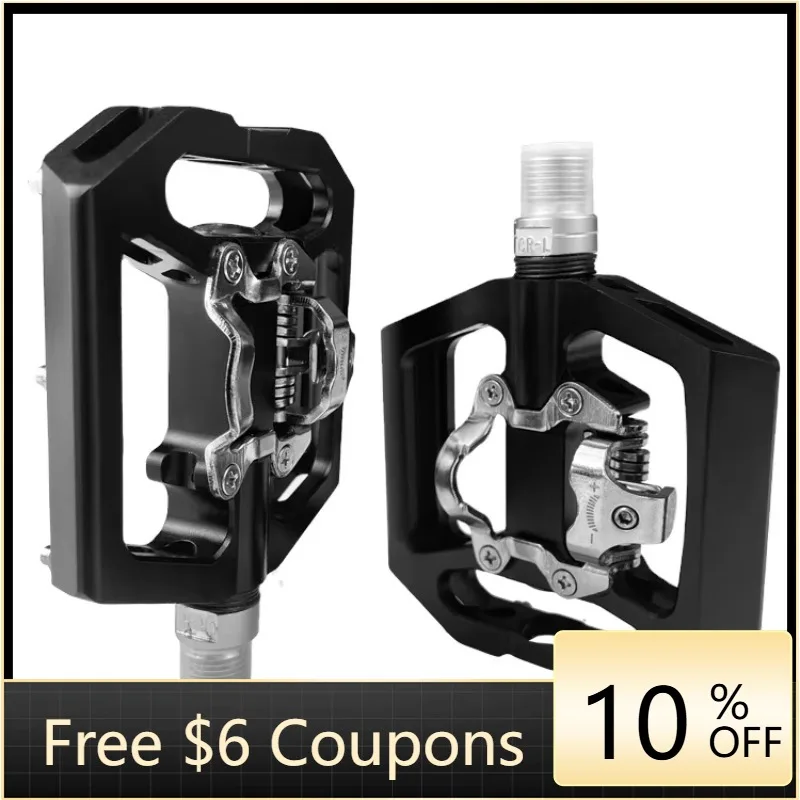 

STLF Mountain Bike Parts Pedals 9/16 Aluminum Alloy Sealed 3 Bearings Platform Flat Pedals