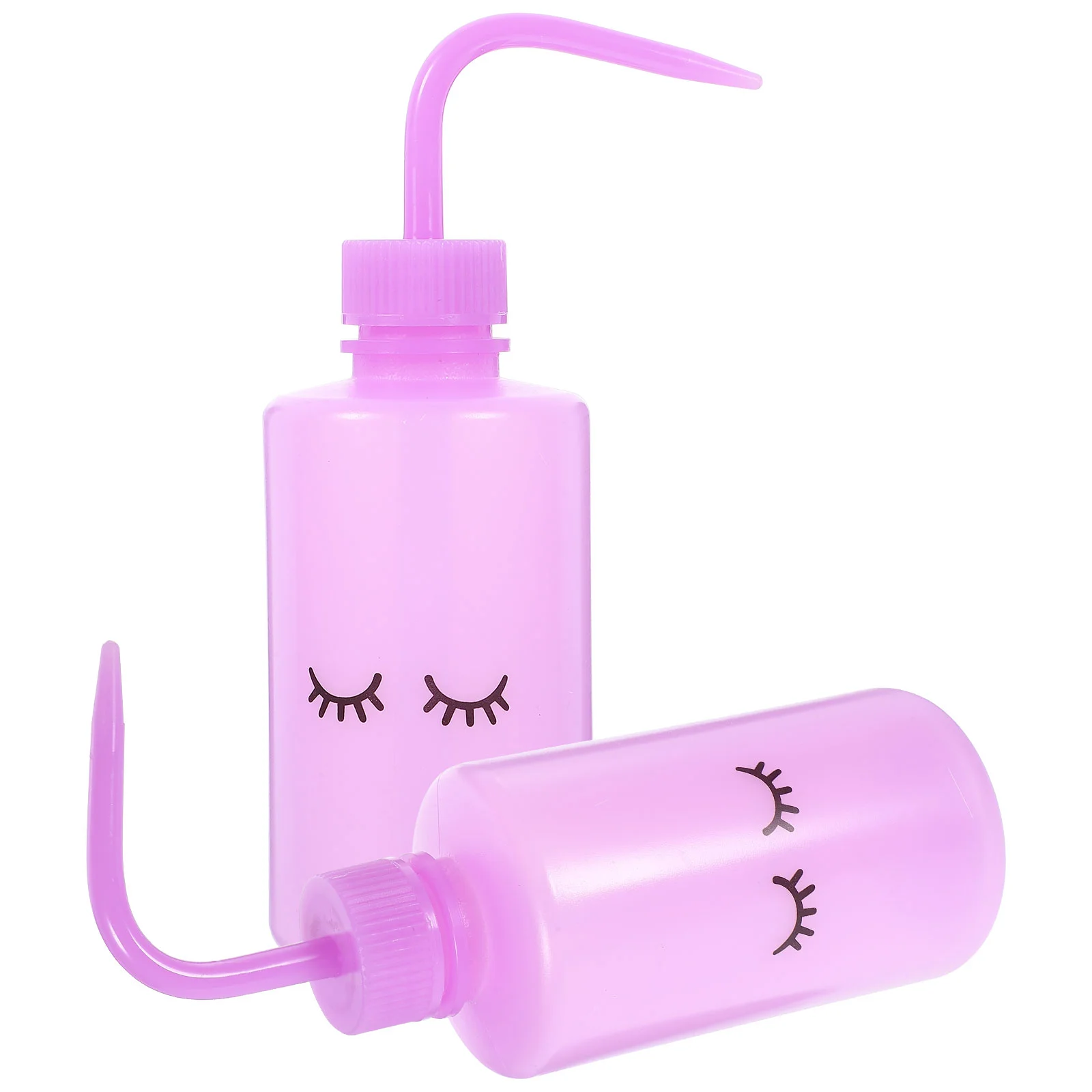 

2 Pcs Eyelash Cleaning Bottle Squeeze Bottles Washing Assorted Water Squeezer Pe for Travel Liquids