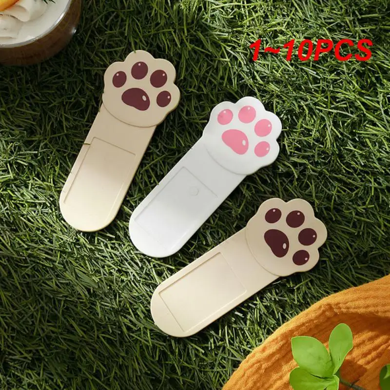 1~10PCS Cute Cartoon Toilet Lid Lifter Creative Cat Claw Shape Toilet Handle Plastic Convenient Clamshell Opener Bathroom