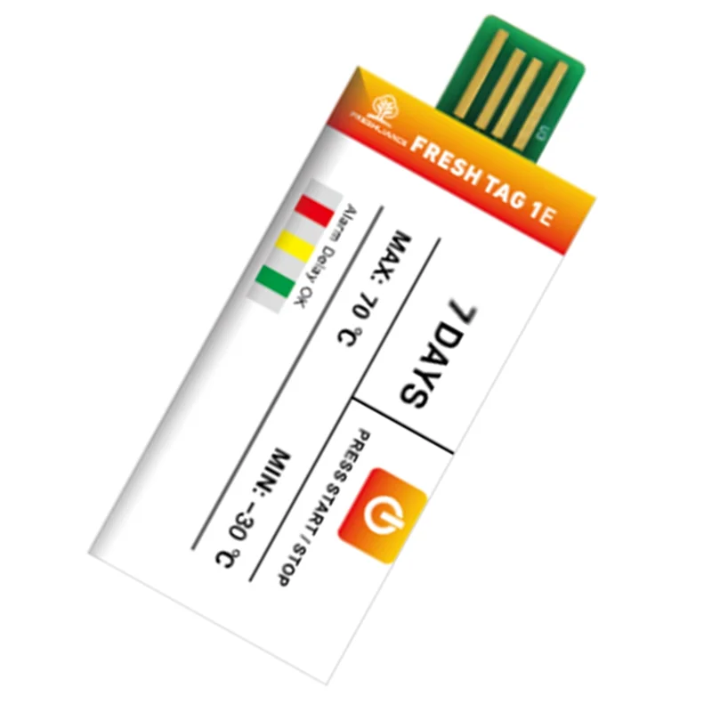 USB 데이터 기록기 일회용 온도 기록기 (과일 냉장 트럭 운송용)