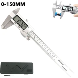 Digital Vernier Caliper Stainless Steel Caliper 0-150MM 6 Inch 0.01mm Digital Display Electronic Ruler Length Measuring Diy Tool