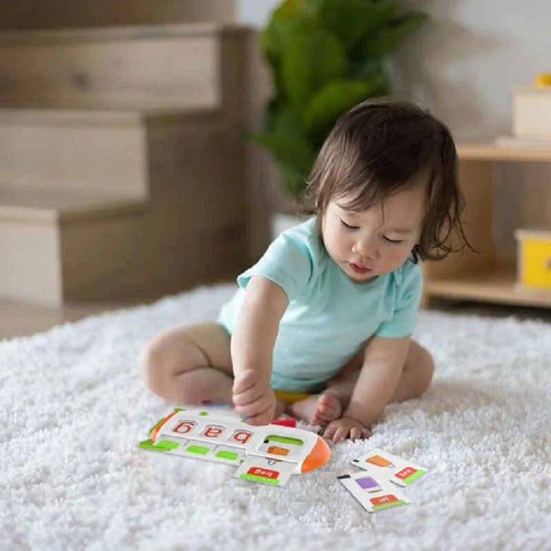 Montessori falando cartão flash máquina de leitura pré-escolar brinquedo educativo bebê sensorial criança alfabeto dispositivo aprendizagem língua