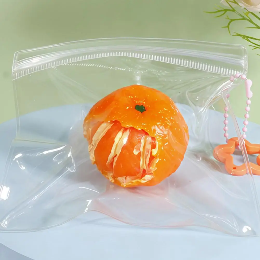 Orange Squeeze Toy Ball Super Soft Mud Stress Relief Fidget Sensory Toy Cute Peeled Orange Fruit Pinch Keychain Slow Rebound Toy
