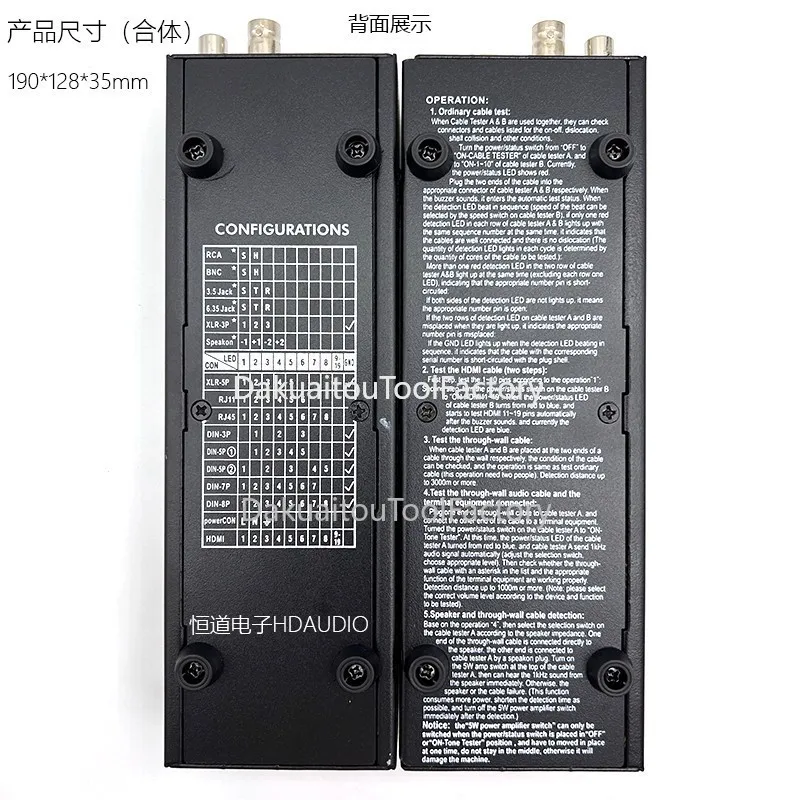 Aparte Multifunctionele Lijn Tester CT-88, Xlr Signaal Lijn Tester, Hdmi Automatische Audio Side Line Tester,