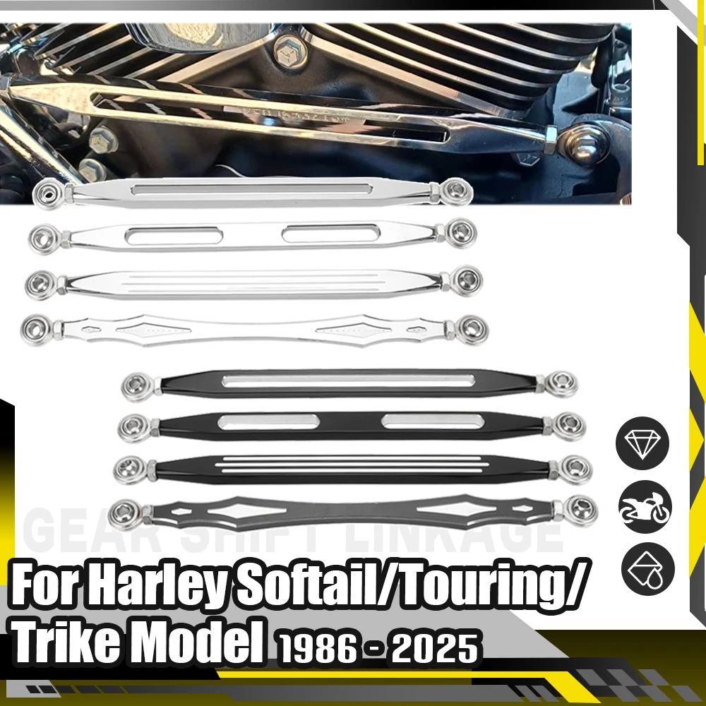 Motorcycle 330mm Gear Shift Linkage Brake Clutch Lever For Harley Dyna Fatboy Touring Street Glide Electra Glide FLHR Softail