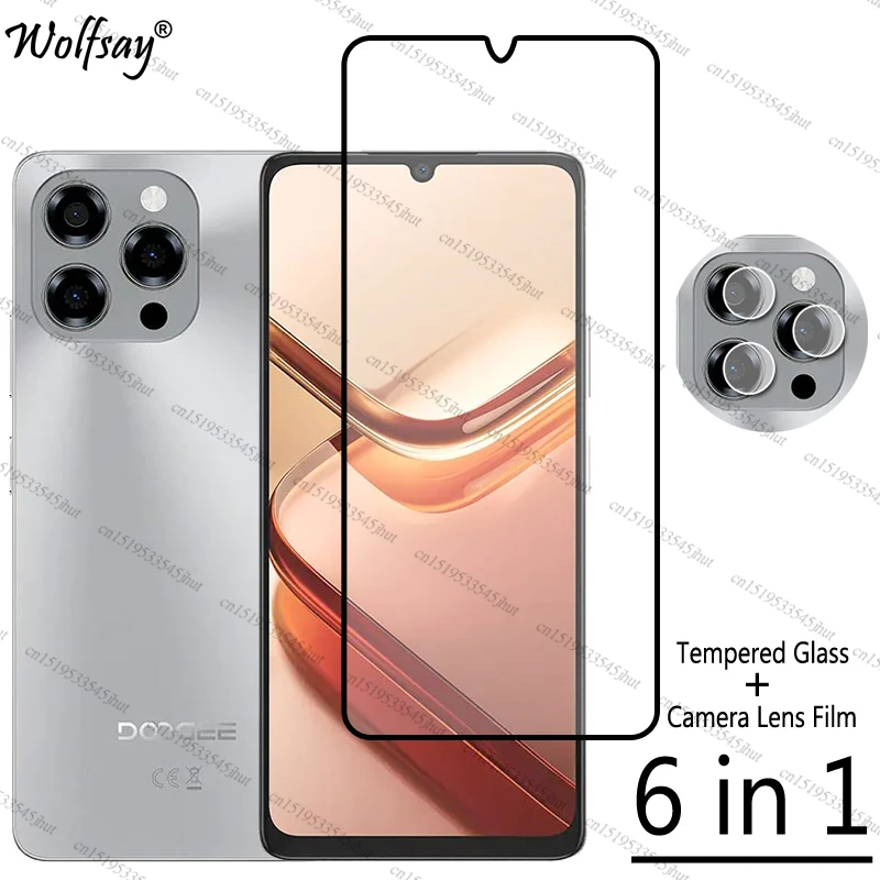 Full Cover Tempered Glass For Doogee Note 58 Screen Protector Doogee Note 58 Camera Len Protector Glass For Doogee Note 58 Glass