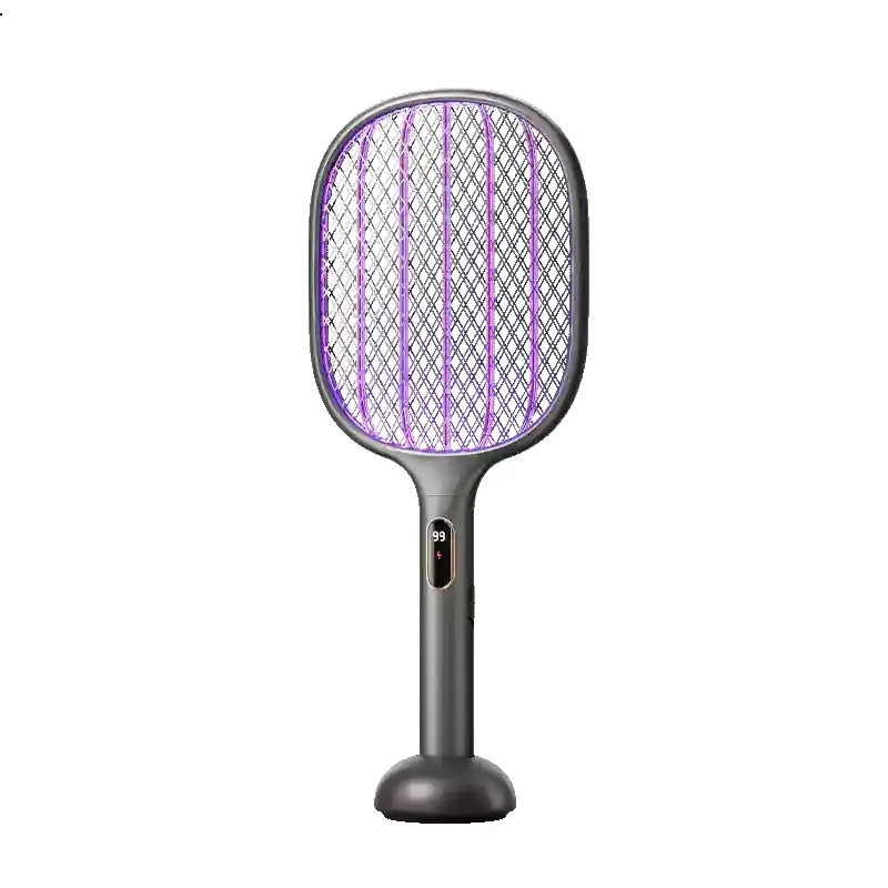 Electric Mosquito Swatter Charging Household Purple Light Mosquito Trap Automatic Mosquito Killer Lamp 2-in-1 Grid Swatter
