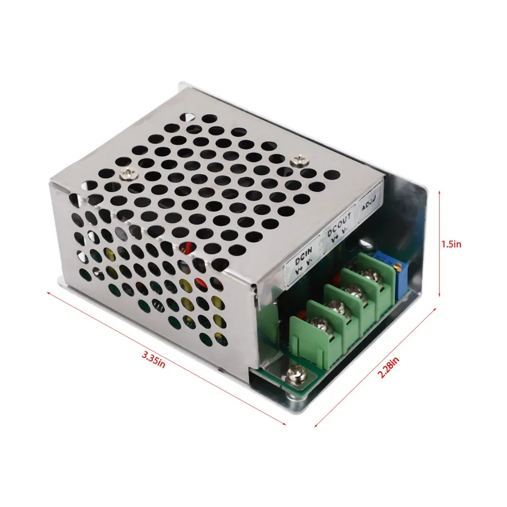 Adjustable DC To DC Converter 15A 400W DC12-75V To 2.5-50V Step Down Module Anti Reflow Multiple Protection