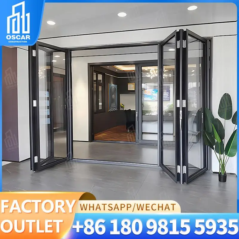 

Customizable European Style Bifold Door for Modern Office Spaces Ideal Factory Made Bifold Door