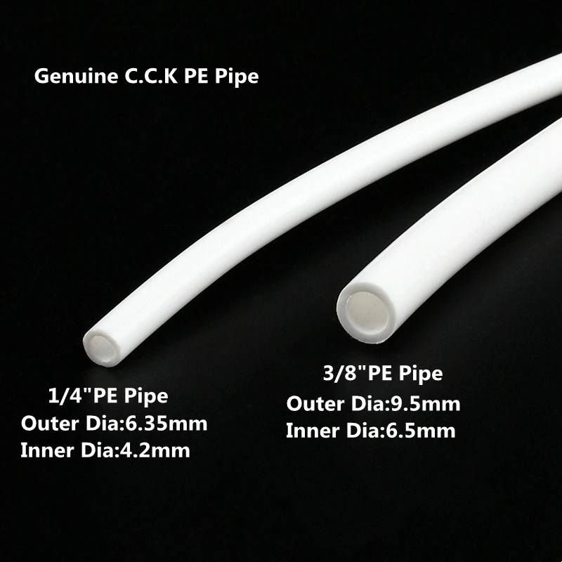 0.5~10 Meter RO Water 1/4 3/8 Inch O.D PE Hose Tubing White Flexible Pipe Tube For Reverse Osmosis Aquarium Filter System