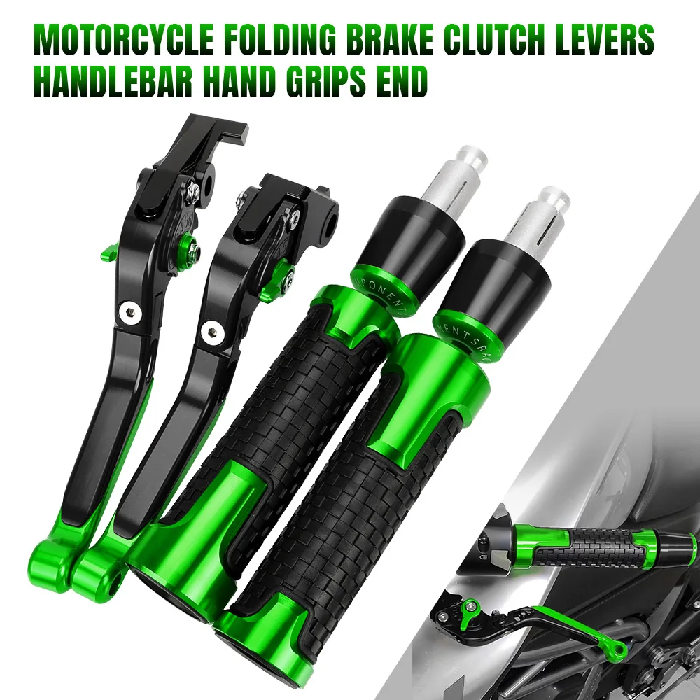 

Motorcycle Brake Clutch Levers Handlebar Handle bar Hand Grips ends For KAWASAKI NINJA 650R ER6F 2017 2018 2019-2023