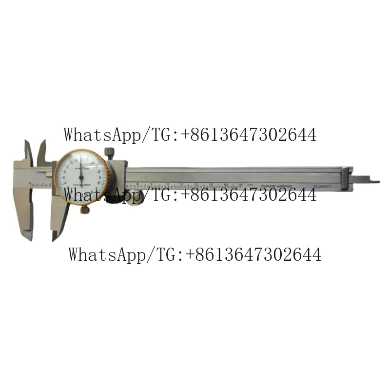 High Precision Dial Caliper Made of Hardened Stainless Steel Not Carbon Steel