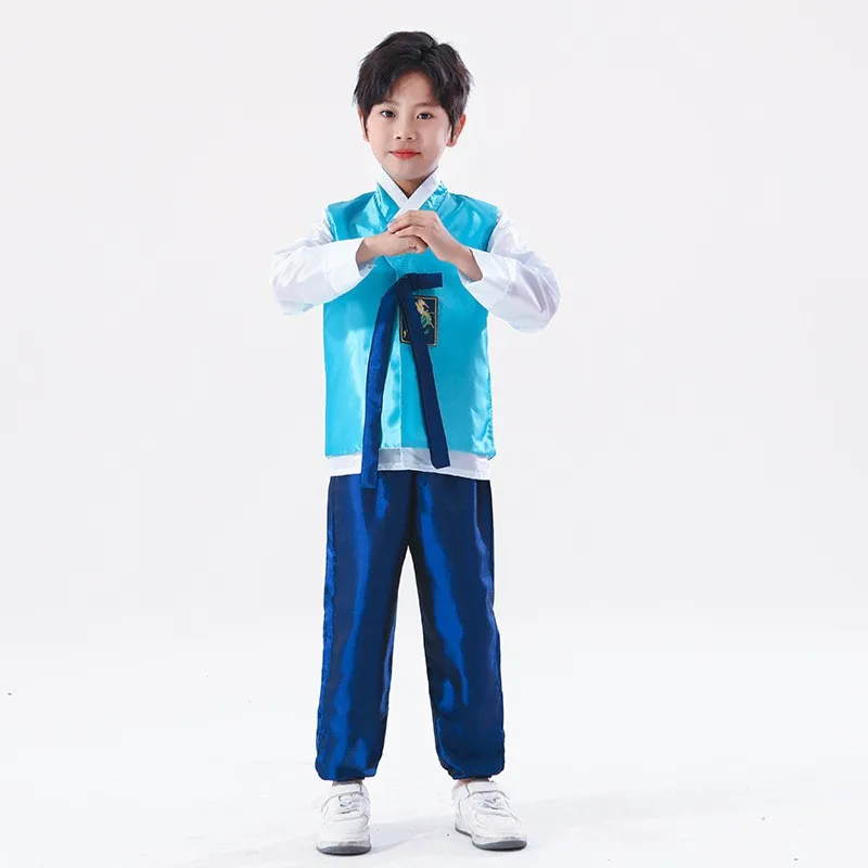 Hanbok Boy Korean Dance Costume Ethnic Minority Performance Costume Men Hanbok National Costume Traditional Court Clothes