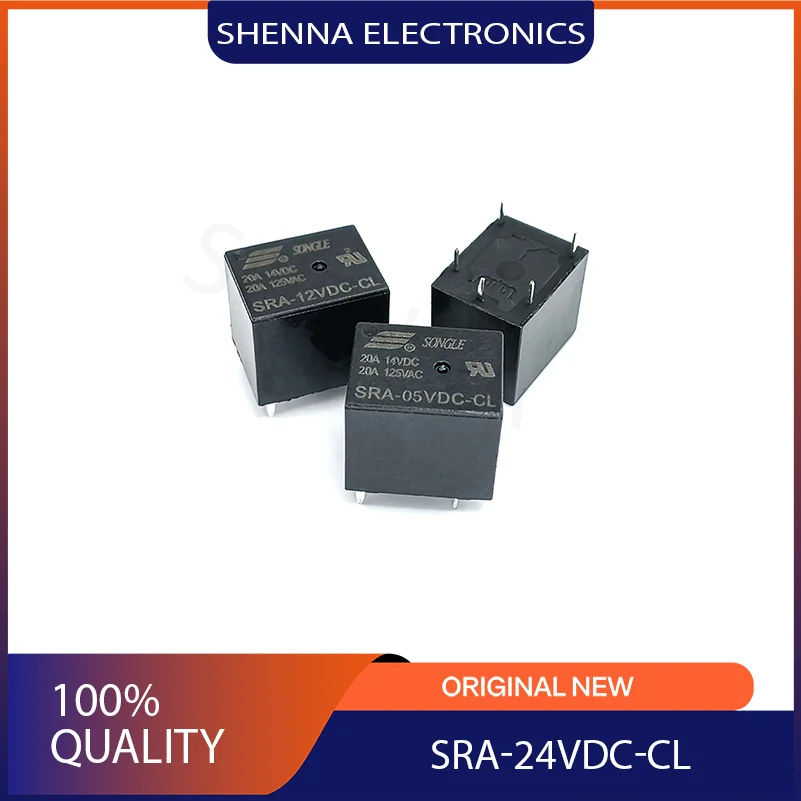 10PCS/Lot Sra-24vd-cl power relay general 5 pin current 10A voltage 5v12v relay