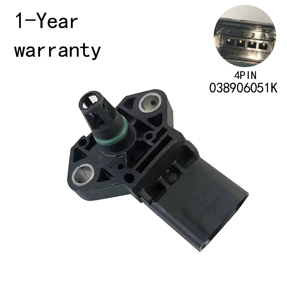 Lntake pressure sensor For Audi A7 2016-2018 A6 S6 2015-2018 TT 2011-2014 RS7 2014-2018 RS6 2013-2018 A8 S8 2010-2013 038906051K