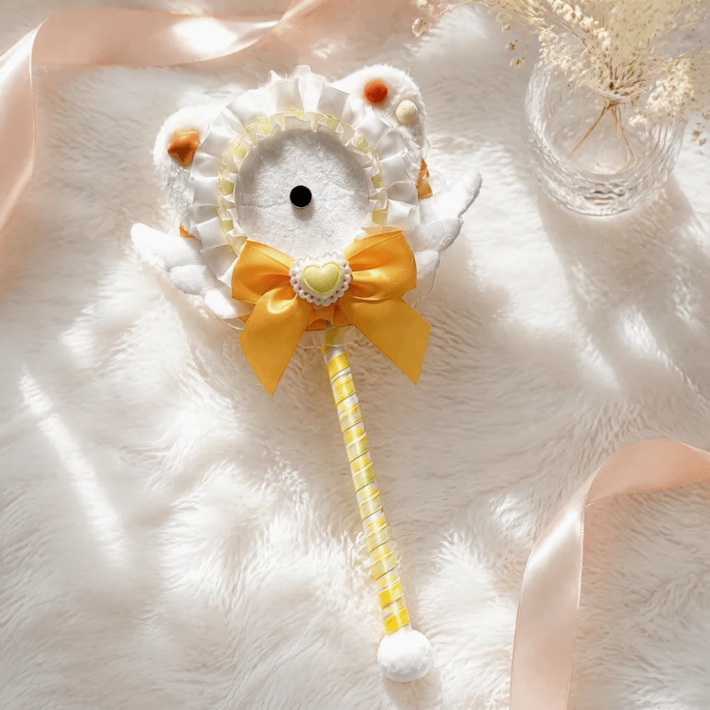 Cat Ears Magnetic Anime Badge Holder Stars Love Heart Badge Magic Wand Bow Exquisite Badge Display Stick 58mm Badge Display