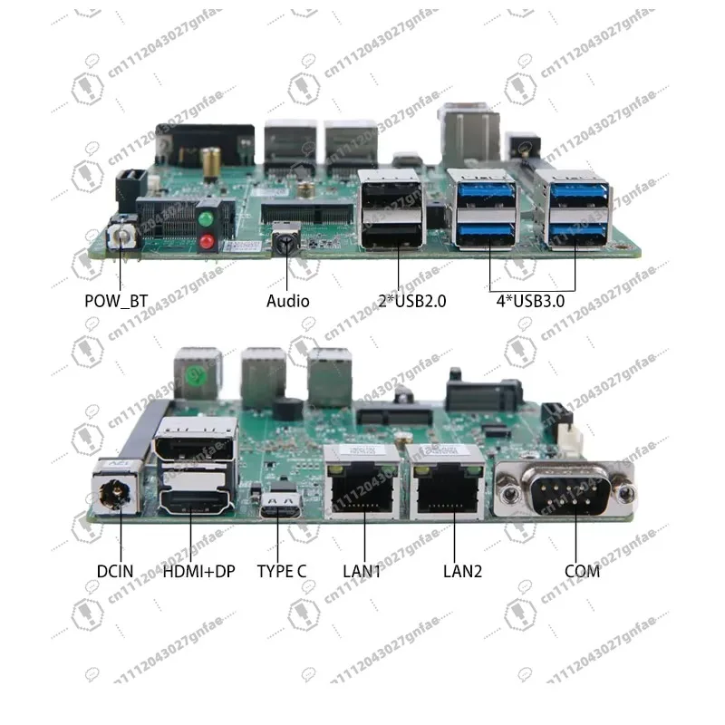 Factory price main board with processor N100 2LAN 6USB industrial main board DDR4 4k display nano ITX main board