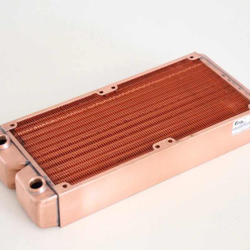 Pure copper full copper 120 240 360 Water cooled row heat exchanger 45mm thick row