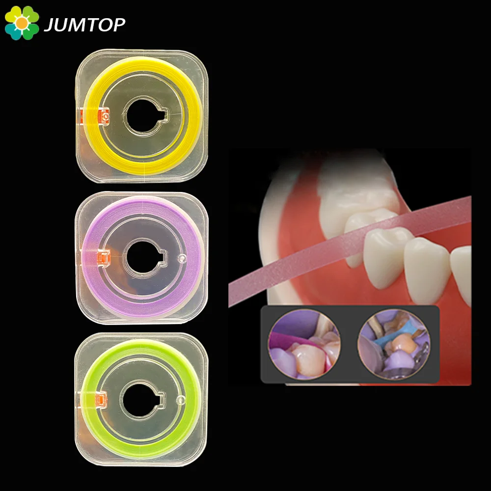 1 rolka polerowanie zębów 4mm * 6m szlifowanie zębów szlifowanie kształtowanie dentysta materiał odporne na rozdarcie folia poliestrowa Matrix Strips