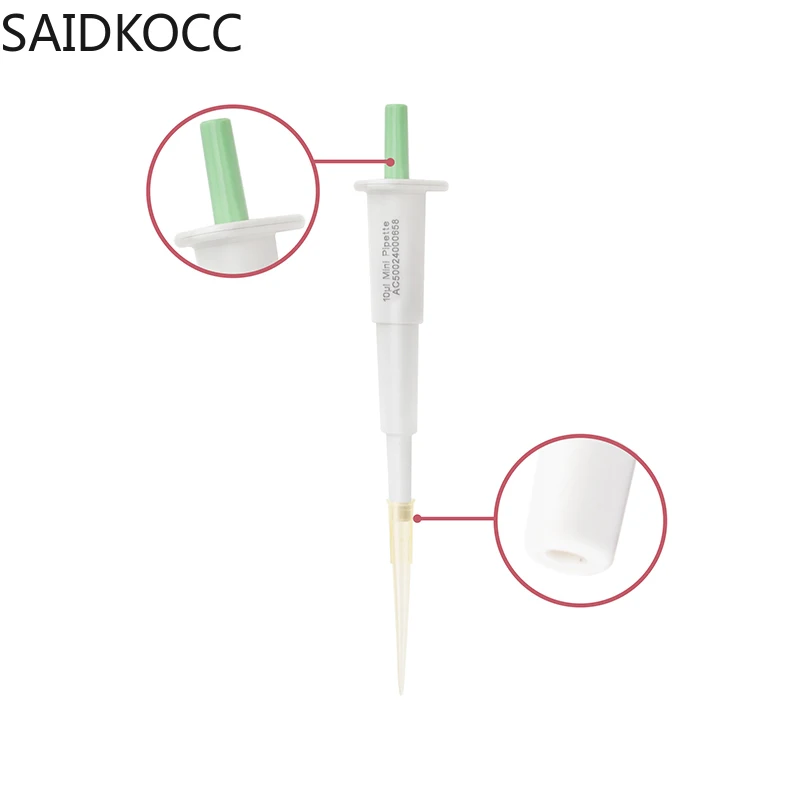 Mini Pipette Manual Single-channel Micro Pipettor Fixed Volume Pette Pointing Dispensing Sampler 10ul/25ul/30ul/50ul/75ul/100ul