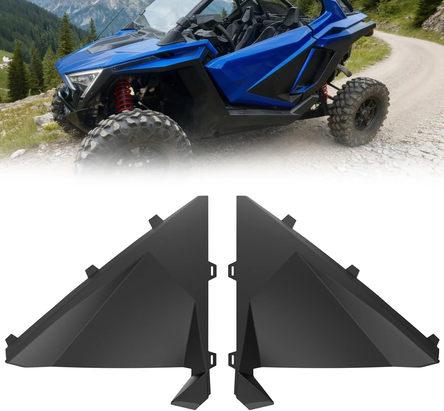 Nilight ATV&UTV Lower Door Closeoff Inserts Panels for Polaris RZR PRO XP/Pro R/Turbo R 2020-2024 Replace #2883765 (2 Door,Front Left & Right)