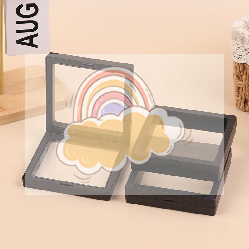 

10/20/30 шт. витрина 3D плавающая рамка подставка для ювелирных изделий тень подарочная коробка кольцо кулон держатель ювелирные изделия витрина