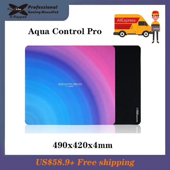 490x420x4mm X-Raypad Aqua Control Pro MID Mouse Pads – Flat Packaging