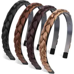 Fashion Non-slip Headbands Women Twist Hairbands Adjustable Head Band Bezel Headwear Girls Braid Hair Accessories