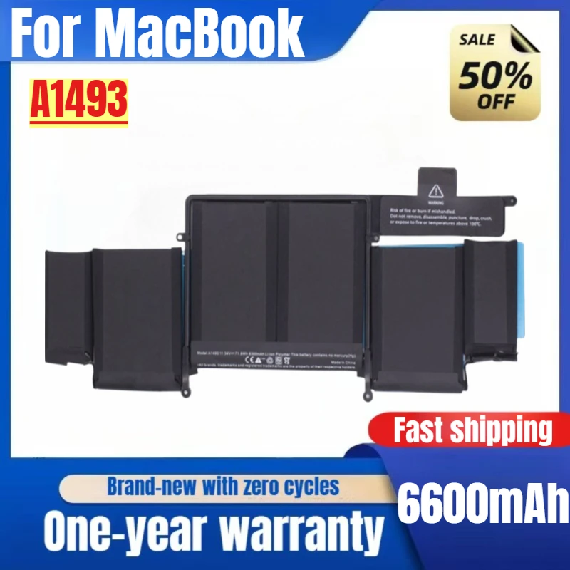 

Laptop Battery A1493 For MacBook Pro 13 "A1502 2013-2014 New Arrival High Capacity Battery High Quality Replacement Battery