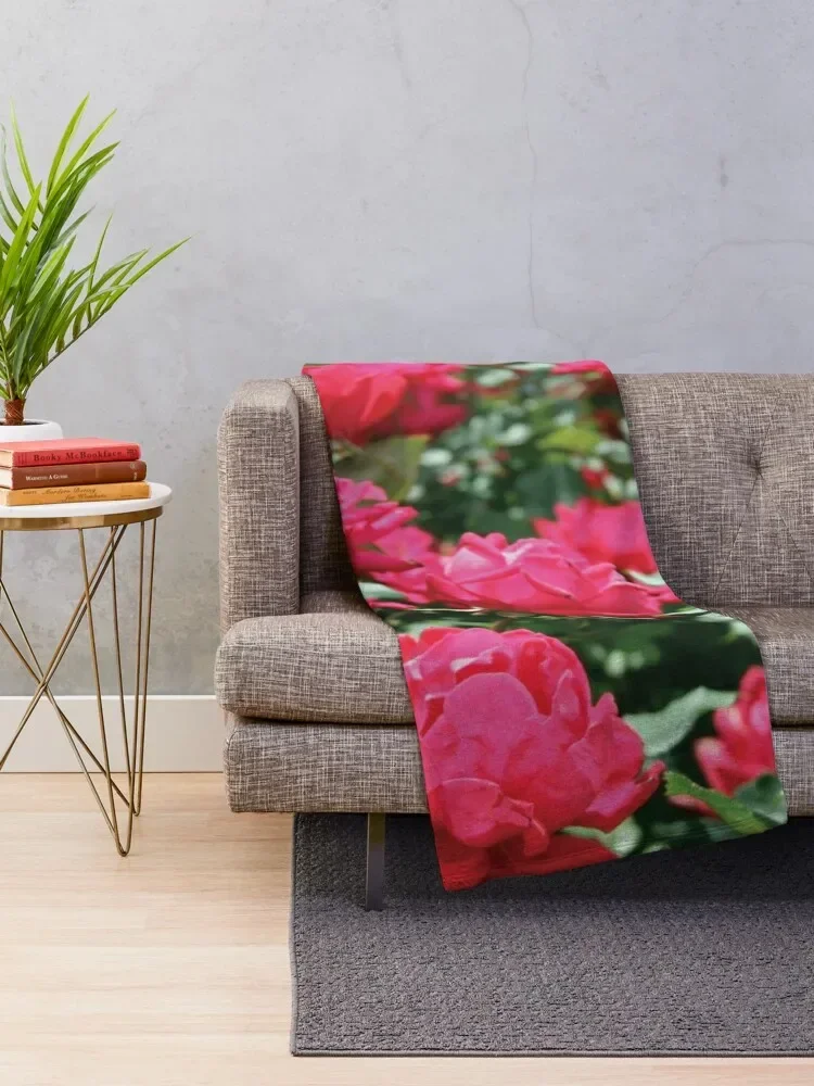 Bold and Beautiful Rose Bush Throw Blanket sofa bed Giant Sofa Blankets