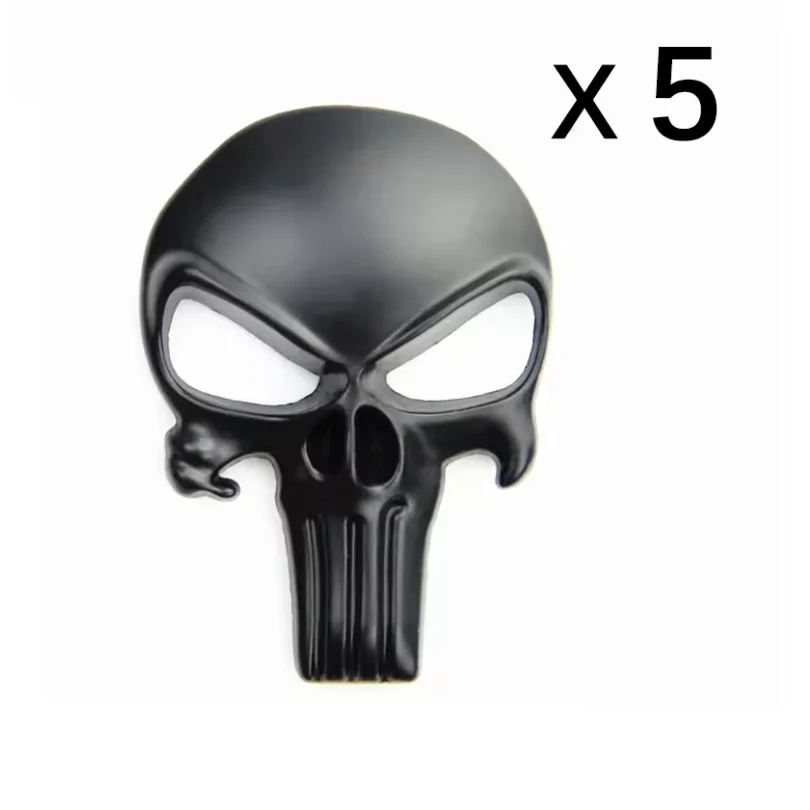 3D Massiver Metall-Aufkleber Taktischer Totenkopf für Motorrad- und Auto-Dekoration, für Airsoft-Waffen, AR15, M4, M16, 1911, Glock G17, G19, G22, G43X – Detail 5