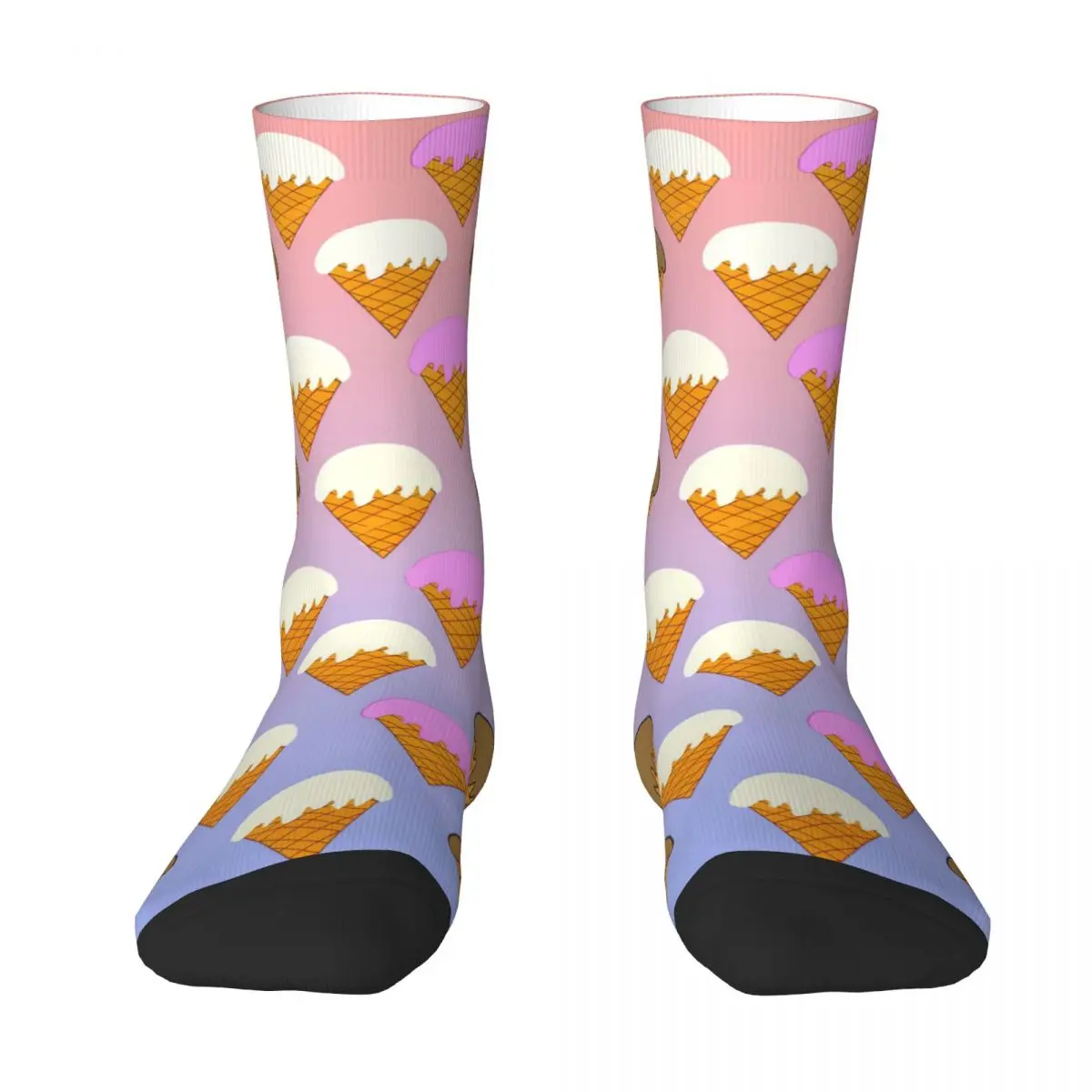 Pattern Colorful Ice Cream Kawaii Socks Shopping Cartoon Pattern Socks