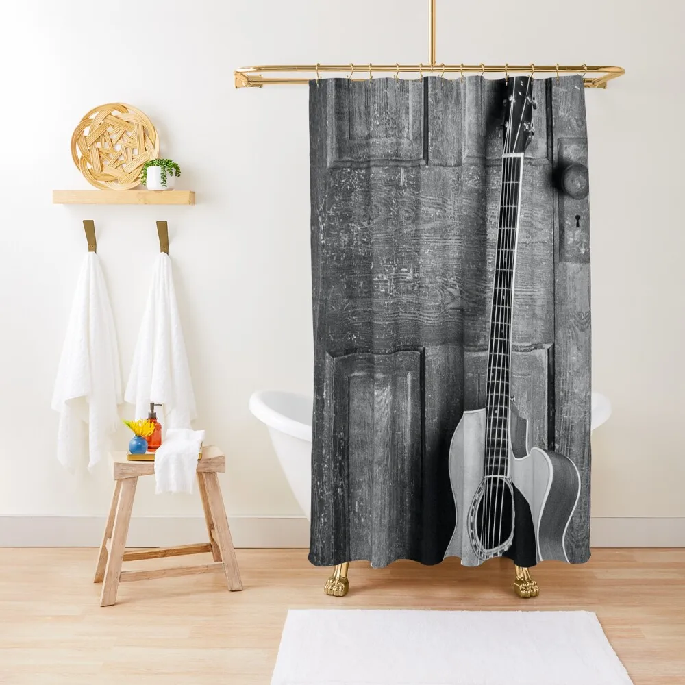 

Фото на гитаре в красивом фоне, занавеска для душа для ванных комнат, душевые наборы для ванной комнаты, ванной комнаты и занавеска для душа
