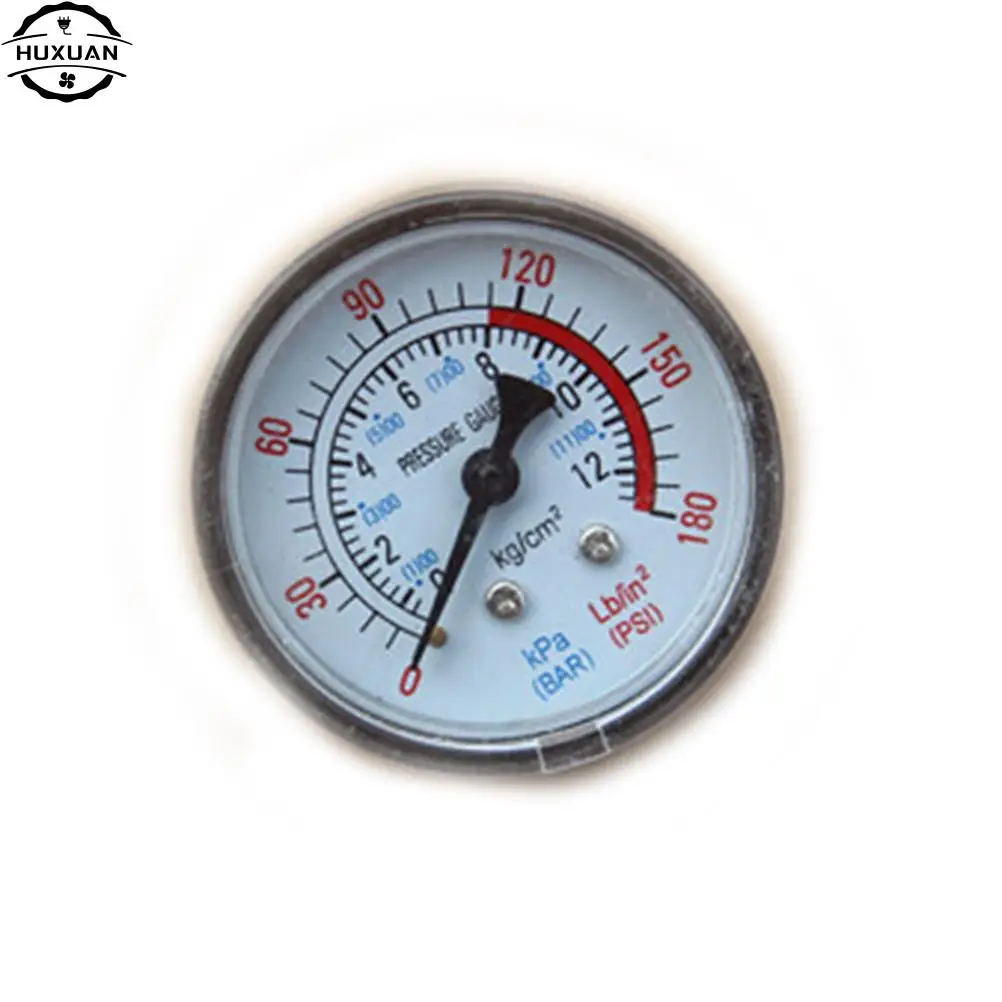 Hot Selling Air Compressor Pneumatic Hydraulic Fluid Pressure Gauge 0-12Bar / 0-180PSI