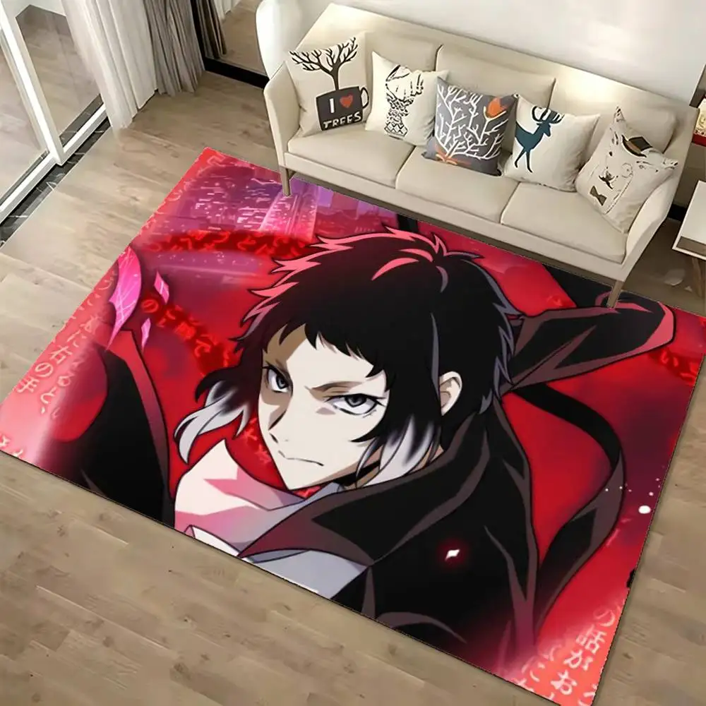 R-Ryunosuke Akutagawa B-Bungo Stray Soft Thick Non-Slip Mat for Living Room Bedroom Kitchen Decor Rugs
