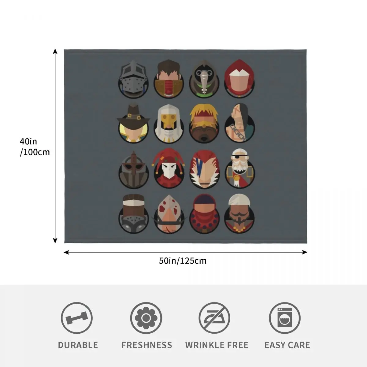 Darkest Dungeon Adventurers رمي بطانية بطانيات شعر للسفر لبطانيات الأرائك العصرية