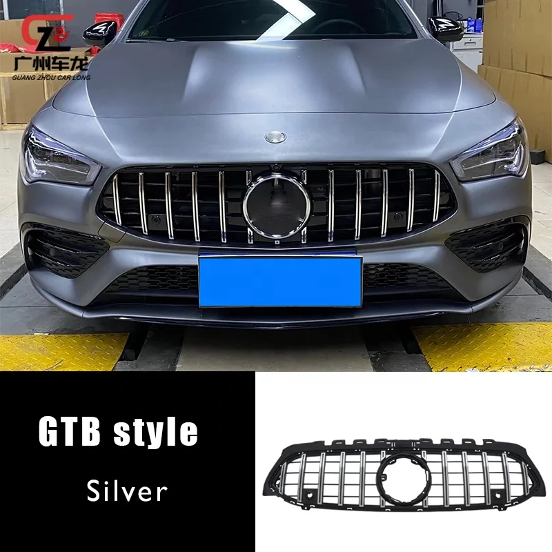 High Quality ABS Material Diamond GT Style Car Front Grille For Mercedes Benz CLA Class W118 2020-2022 Car grills