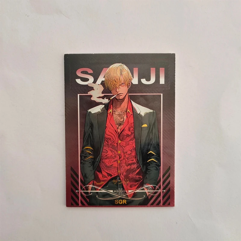 Anime One Piece SGR Cards Luffy Sanji Chopper Usopp Ace Nami Hancock Collection Cards Christmas Birthday Gifts Children's Toys