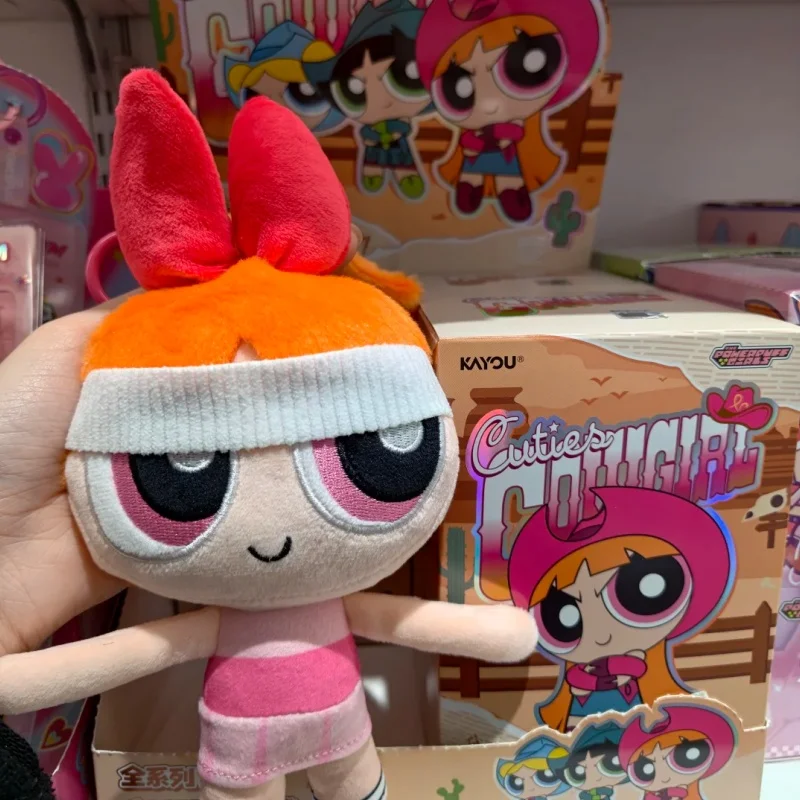 

Kayou Authentic The Powerpuff Girls Crossed Arms Plush Keychain Series Blind Box Trendy Toy Pendant Surprise Gift For Anime Fans