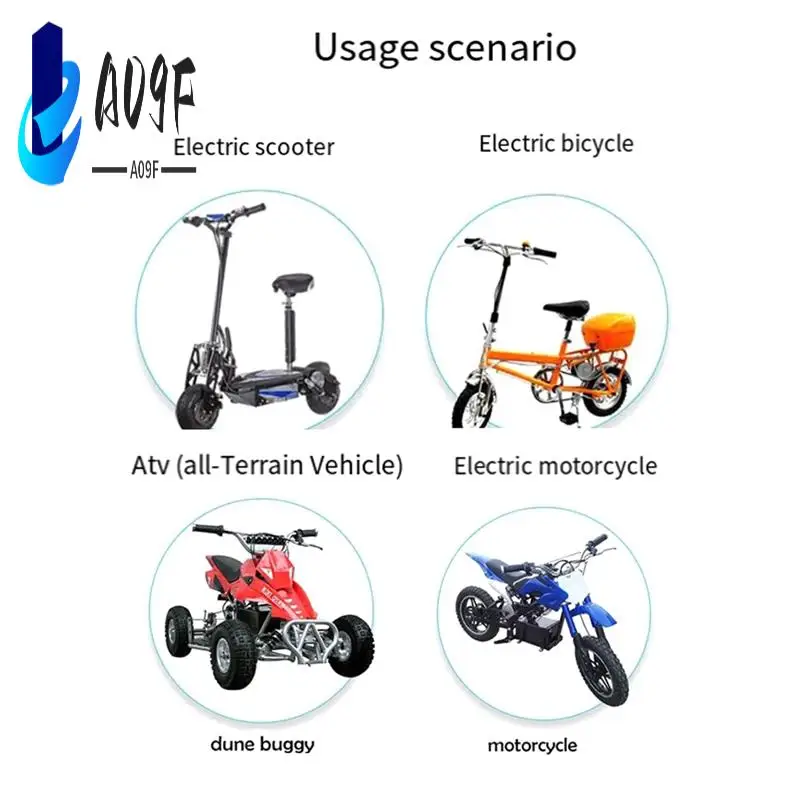 

A09F-Electric Bike Controller Electric Scooter Controller 124DX 24V/36V/48V Brushless Controller With LCD Display Panel