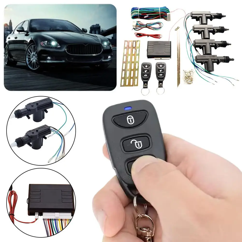 

Car Door Lock 433MHz 2 Remote Car Accessories Easily Premium System Actuator Keyless 12V Door Entry Lock Universal Install F9U8