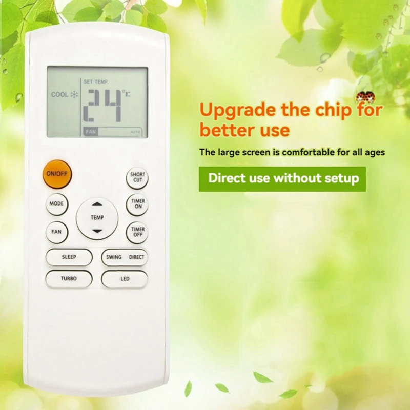 Air Conditioner Remote Control Replacement For Midea English Air Conditioner Remote Control RG57B-BGE-AT81