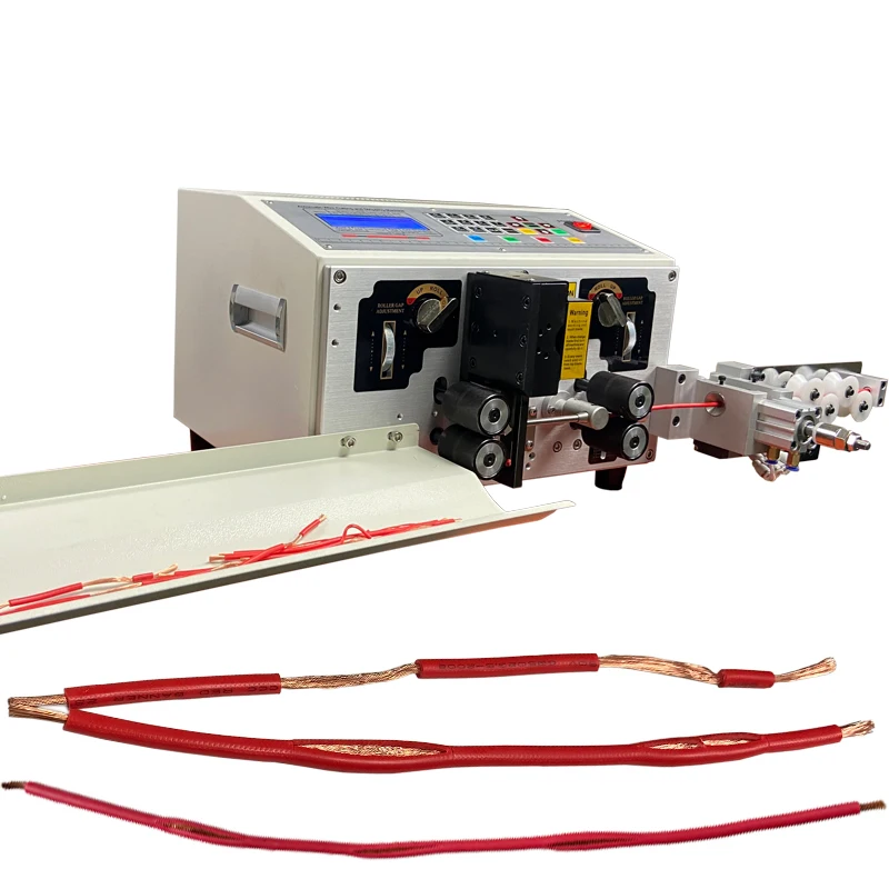 Automatic Cable Cutting and Stripping Machine with Middle strip function Electric Wire Stripping Machine