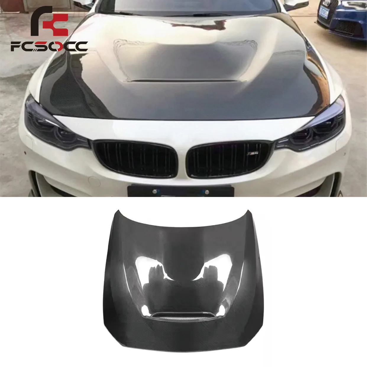 

GTS Style Carbon Fiber Front Hood Cover Upgrade Genuine Automotive Parts for BMW M3 F80 M4 F82 F83 2013-2019