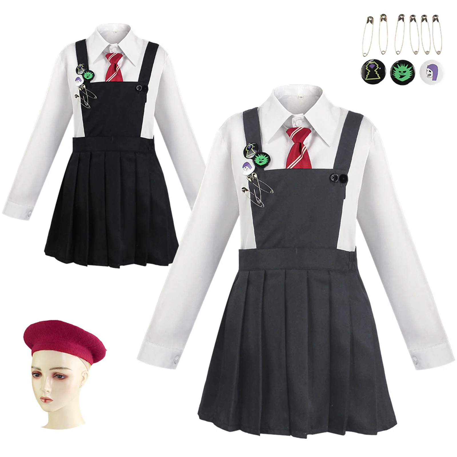 Roald dahls matilda das musikalische graue Schuluniform-Cosplay-Kostüm für Kinder Männer Frauen graues Outfit Halloween-Karnevals anzug