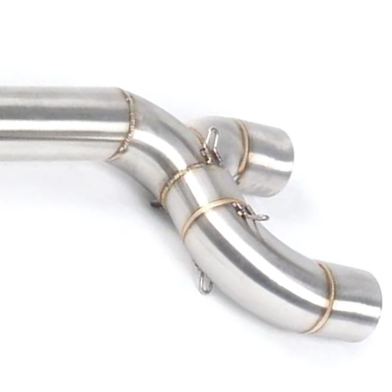 Motorcycle Exhaust System Middle Pipe Link Connect Motorbike Accessories For Yamaha FZ6 FZ6N FZ6S 2004-2008 2009