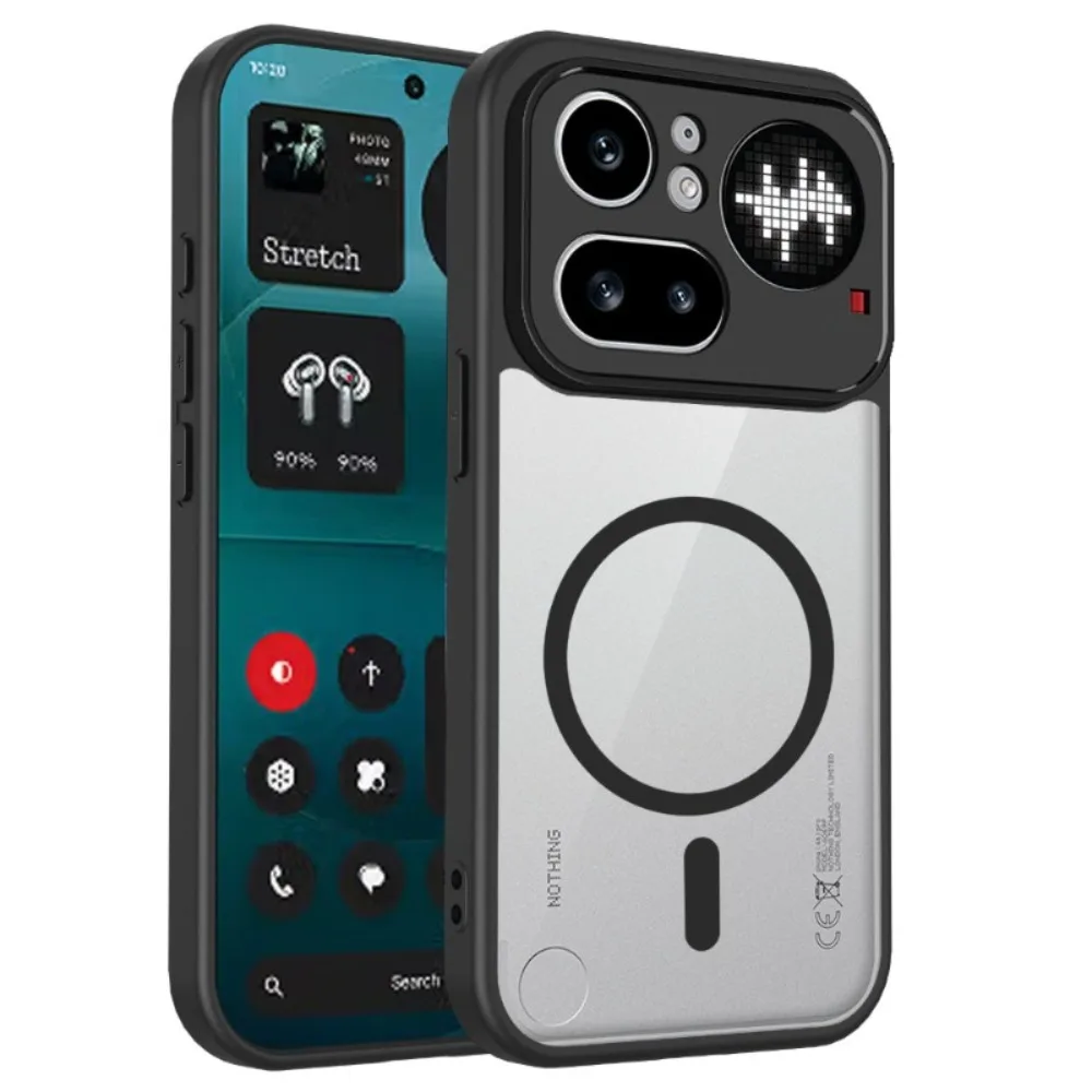 Für Nothing Phone 4A Pro 3A Lite/Pro 3 2A Plus Nothing CMF Phone 1 2 Pro Handyhülle Magnetische Kabellose Lade-Rückabdeckung